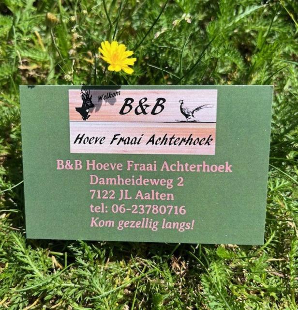 אלטן B&B Hoeve Fraai Achterhoek מראה חיצוני תמונה